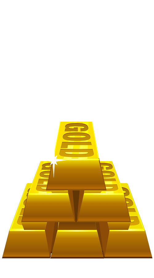 Gold Factory Jackpots Superhero Floating Graphic